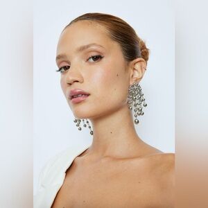 3-Piece Silver Bead Earring, Necklace and Bracelet set | New